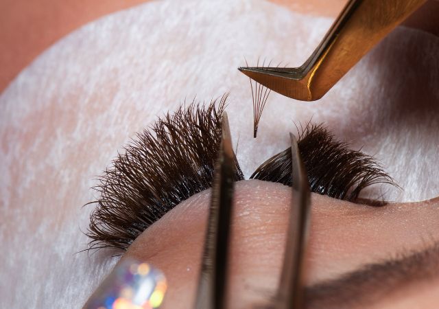 eyelash fill in extension is part of Palestra's lash brow and waxing services.